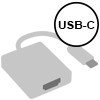   USB Type C  HDMI / VGA / DVI